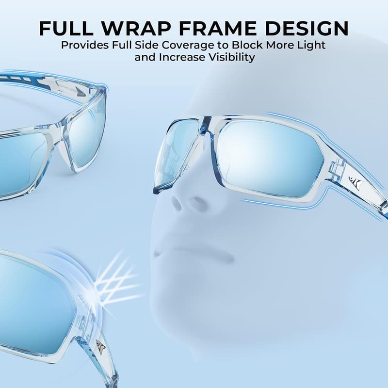 KastKing UV400 Polarized Fishing Sunglasses with TAC Lenses