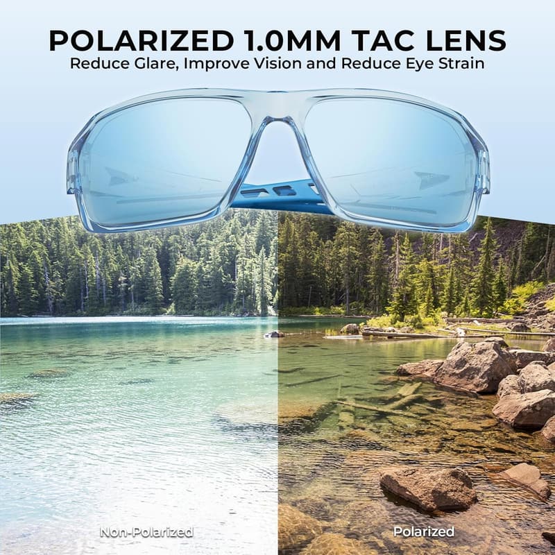 KastKing UV400 Polarized Fishing Sunglasses with TAC Lenses