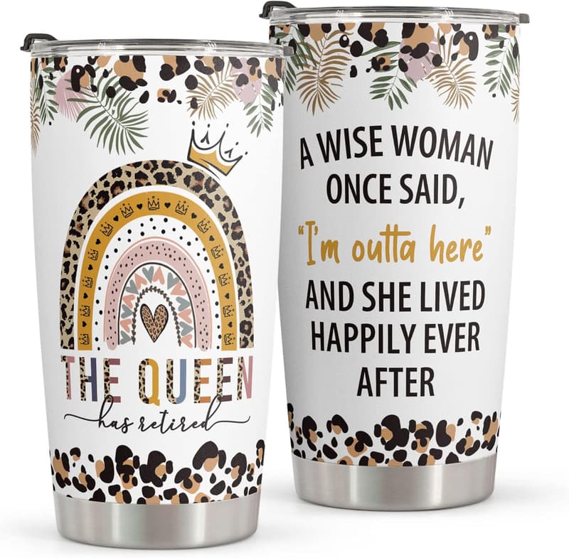Retirement Gift: 20oz Stainless Steel Tumbler for Women