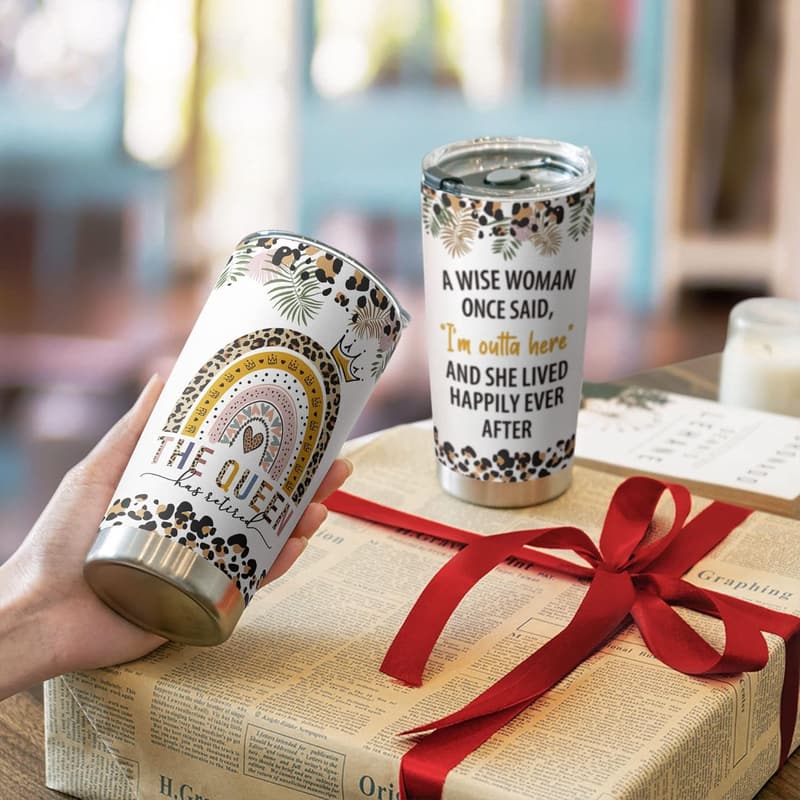 Retirement Gift: 20oz Stainless Steel Tumbler for Women
