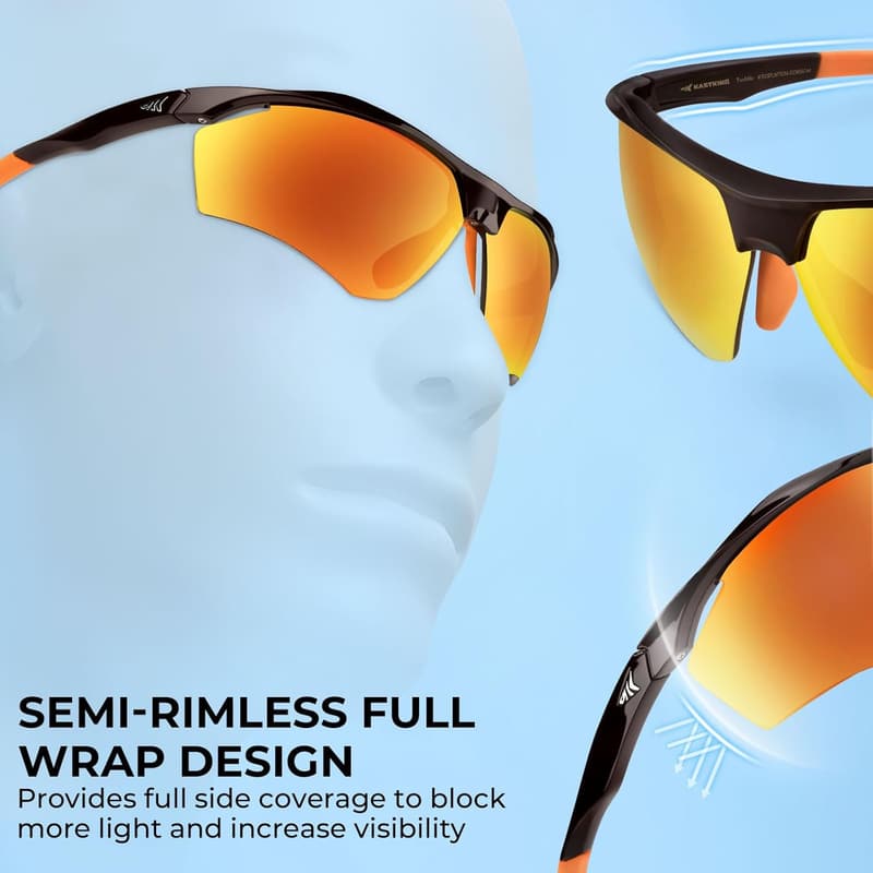 Polarized Sport Sunglasses for Men & Women - UV Protection