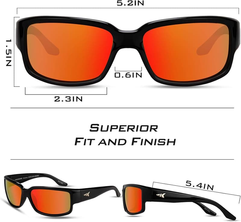 KastKing Skidaway Polarized Sport Sunglasses for Active Lifestyles