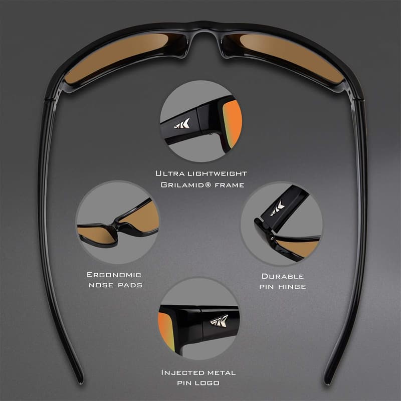 KastKing Skidaway Polarized Sport Sunglasses for Active Lifestyles