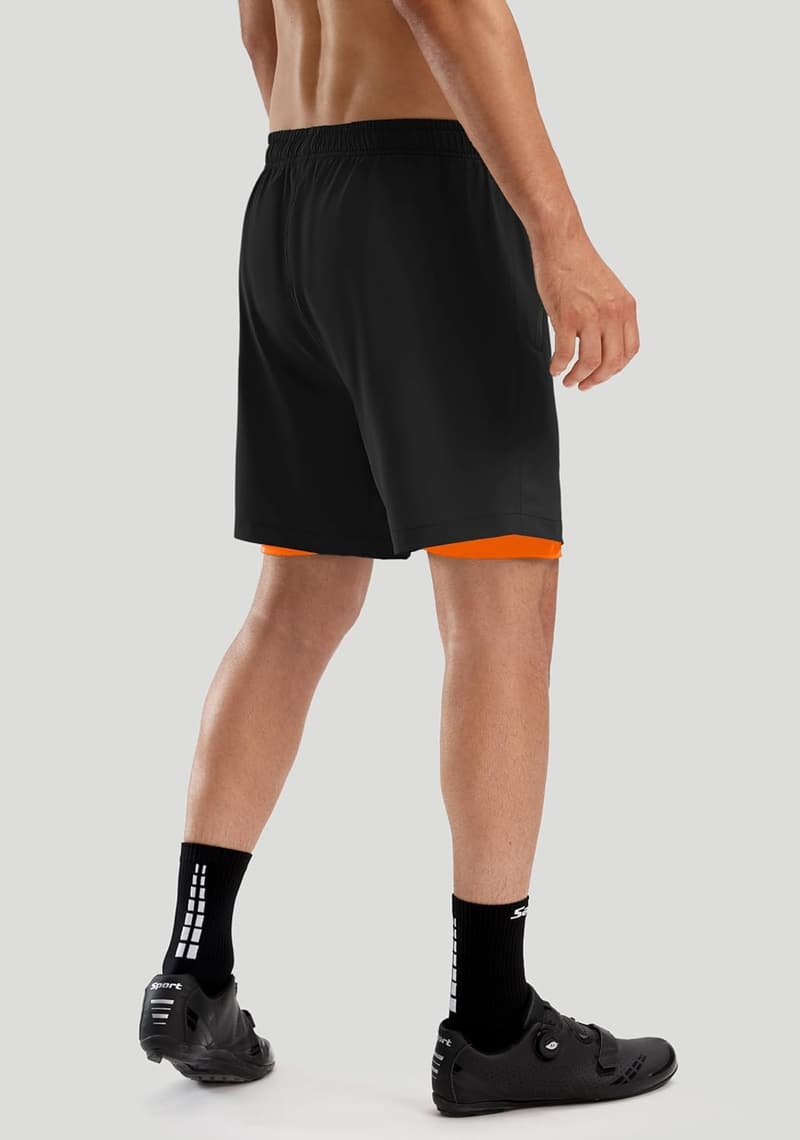 Men's 3D Padded Mountain Bike Shorts with Zipper Pockets