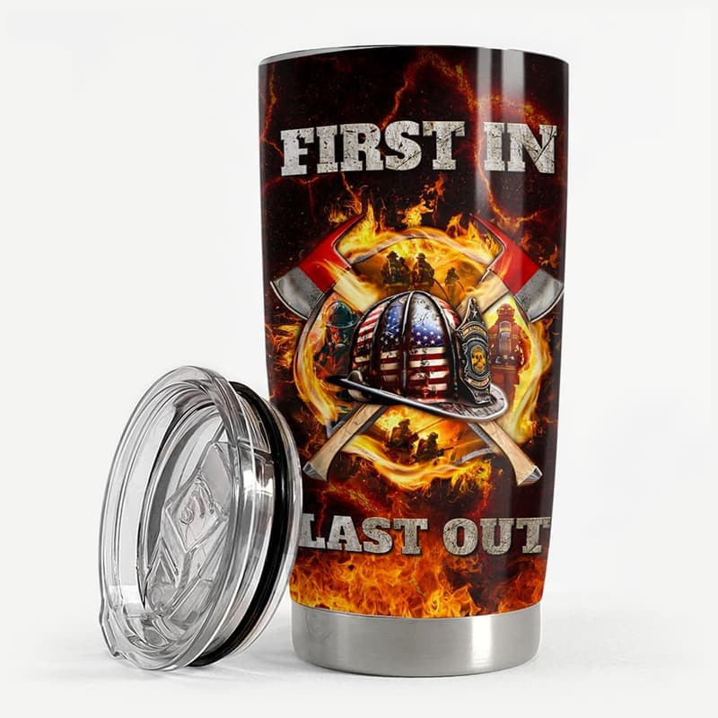 Firefighter Insulated Tumbler 20oz Stainless Steel – Men's Gift