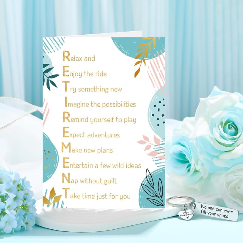 Cool Retirement Gift Basket for Women with Tumbler and Card