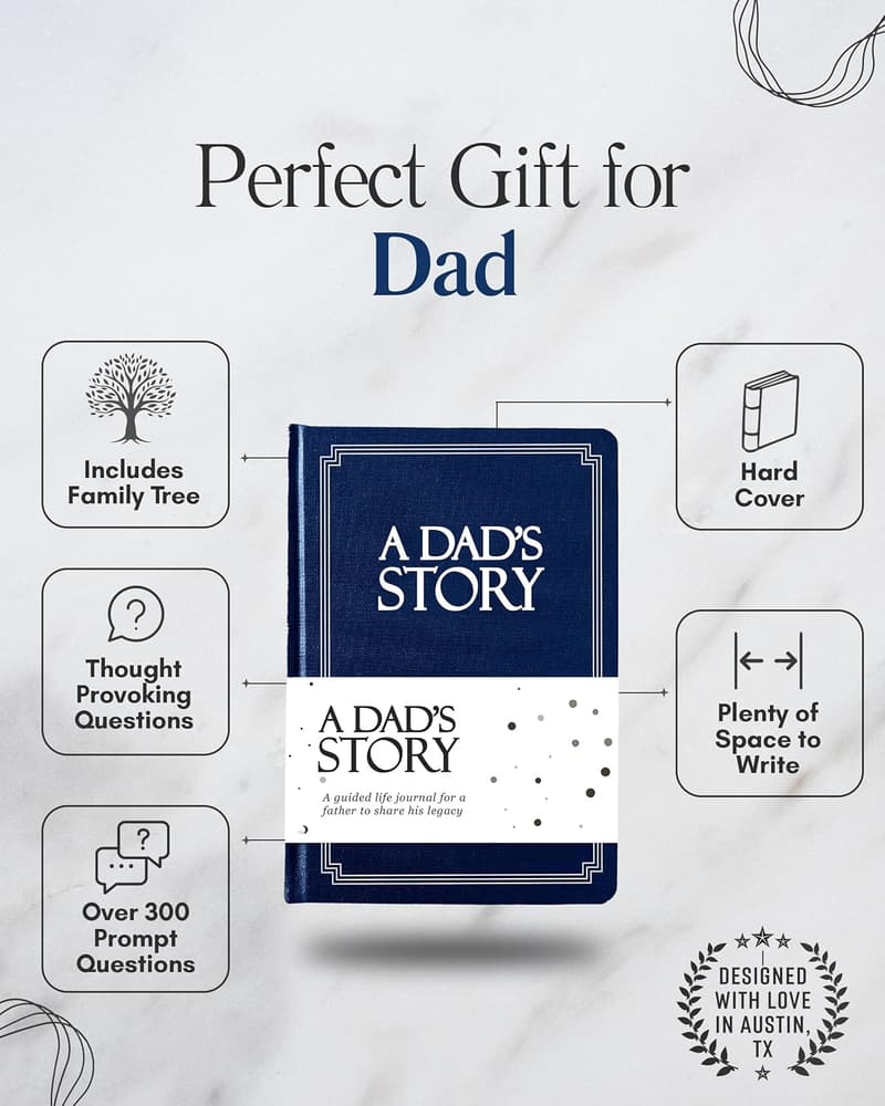 Father's Day Keepsake Journal: 250+ Prompts for Dad's Memories