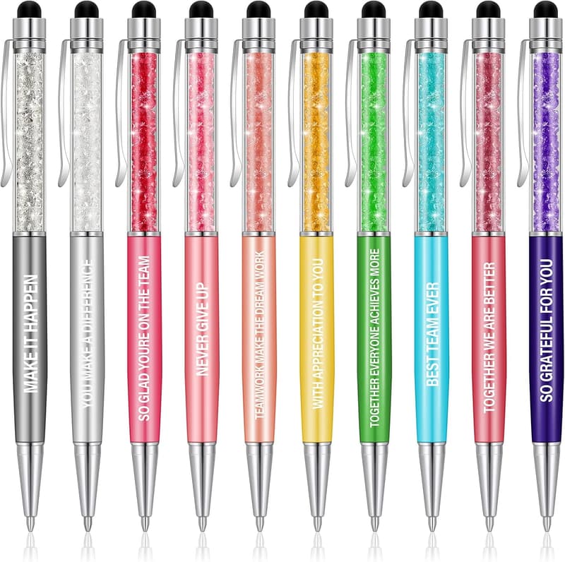 Employee Appreciation Crystal Stylus Pens - 10 Pack