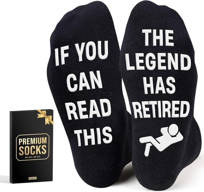 Funny Novelty Socks for Dad and Grandpa - Birthday Gift