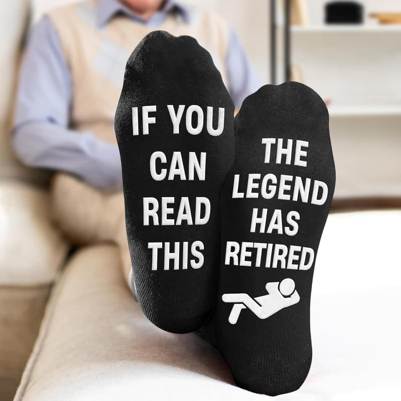 Funny Novelty Socks for Dad and Grandpa - Birthday Gift