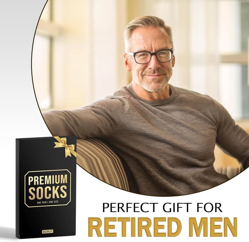 Funny Novelty Socks for Dad and Grandpa - Birthday Gift