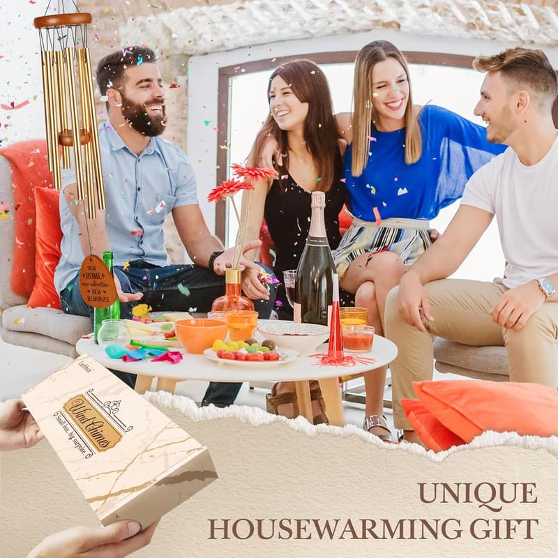 Housewarming Wind Chime - New Home Gift for Couples