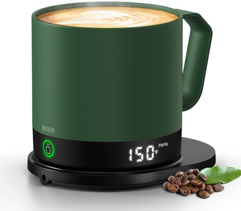 Smart Self-Heating Coffee Mug with LED Display - 14 Oz