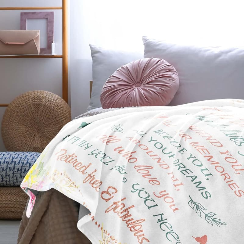 Classy Retirement Blanket Gift for Women, 50