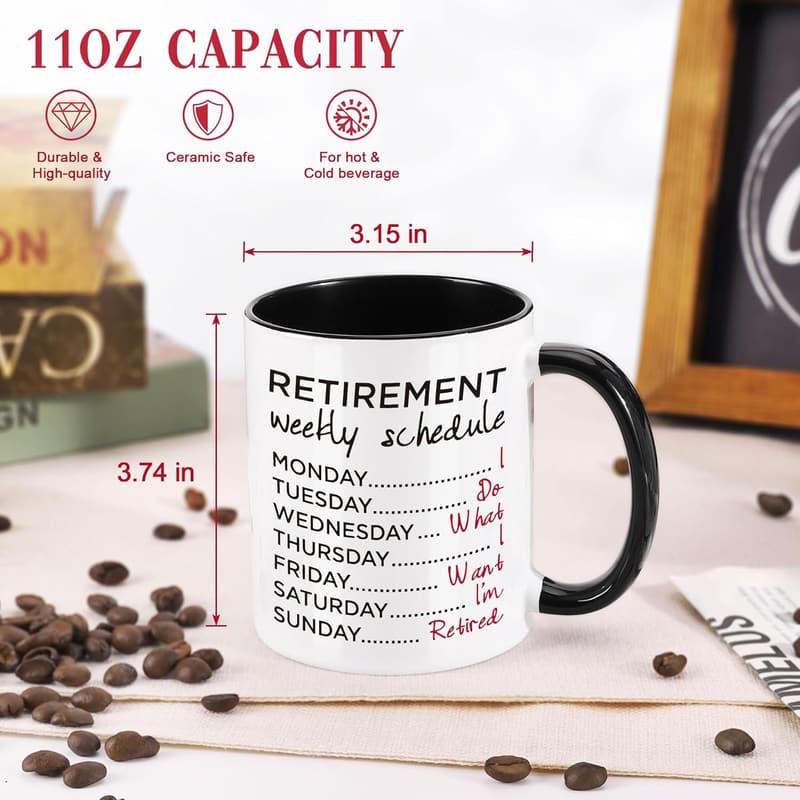Funny Retirement Mug for Women - Cool Farewell Gift