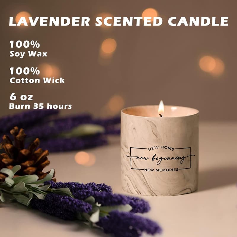 Housewarming Gift: Ceramics Scented Candle for New Home