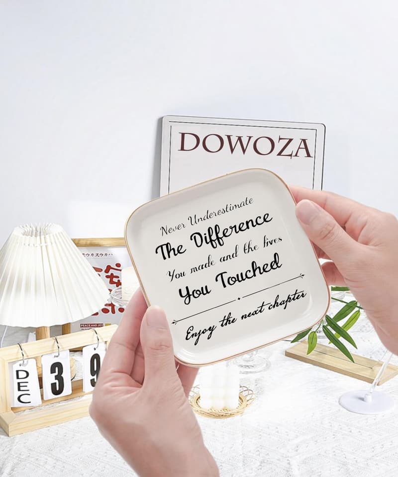 Happy Retirement Jewelry Dish for Women - Gift for Friends & Coworkers