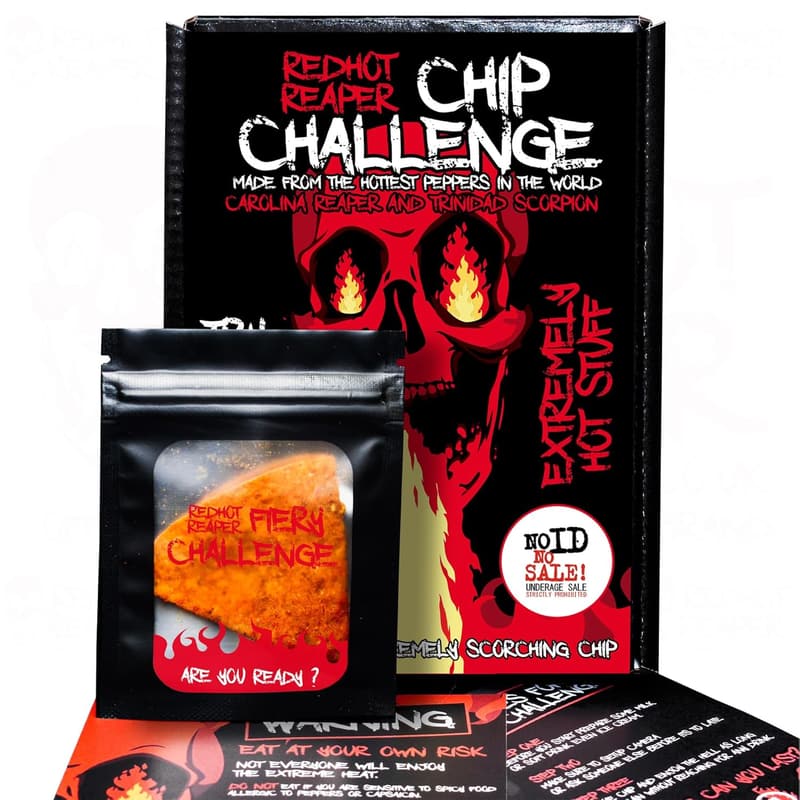Carolina Reaper Hot Chip Challenge Snack