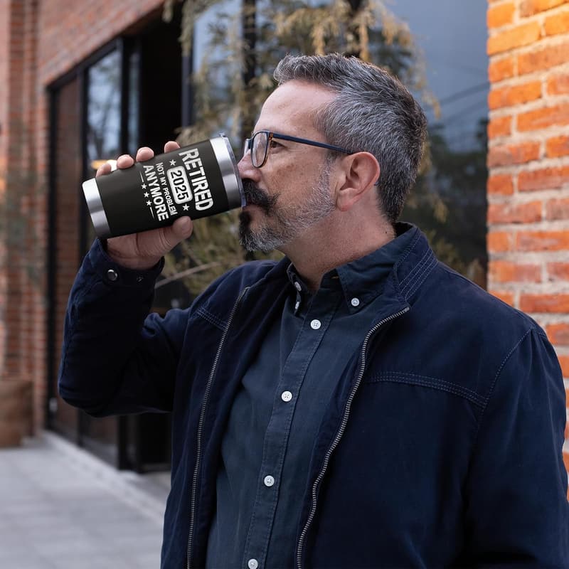Funny 20oz Coffee Tumbler for Retirement Gifts