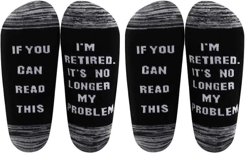 Retirement Gift Socks for Him - 