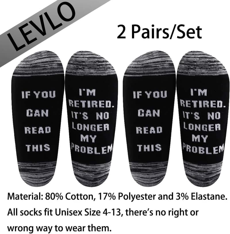 Retirement Gift Socks for Him - 