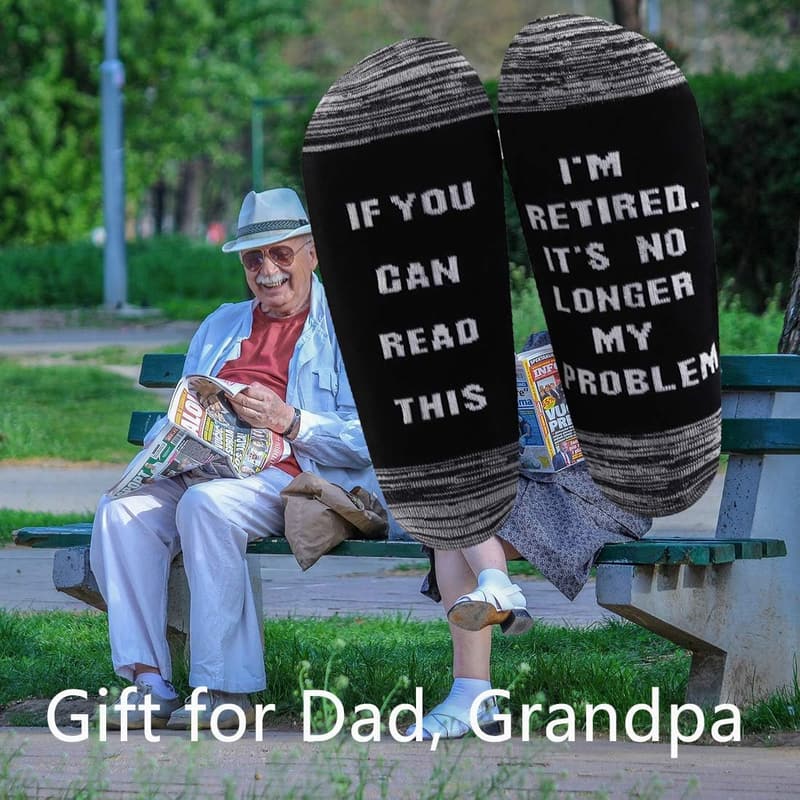 Retirement Gift Socks for Him - 