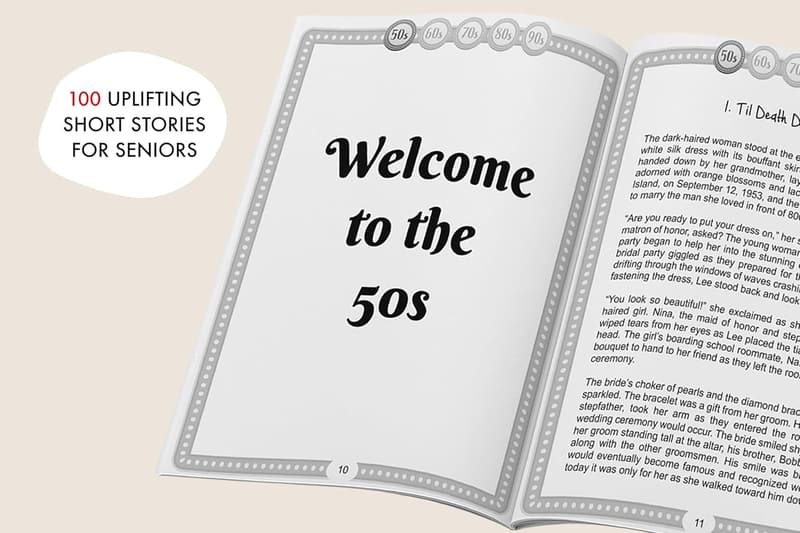 Short Stories for Seniors: 100 Humorous Tales (Large Print)