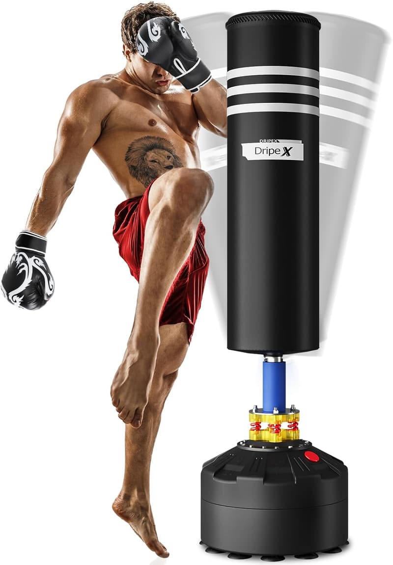Freestanding Heavy Boxing Bag with Stand for Home Workouts