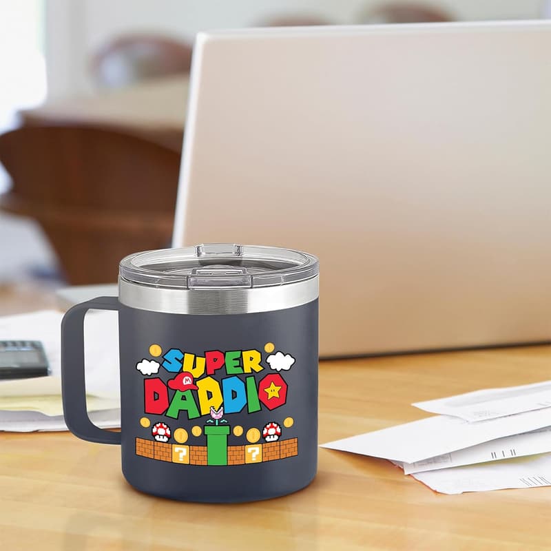 No. 1 Dad Insulated Travel Mug - Perfect Father's Day Gift