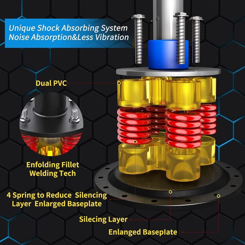 205lbs Heavy Standing Punching Bag for Adults - Shock Absorber