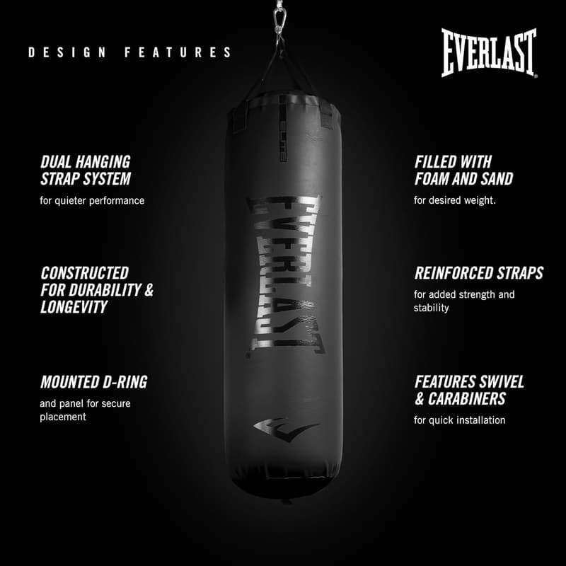 Everlast Elite 2 Punching Bag – Durable PVC for Home Gym Training
