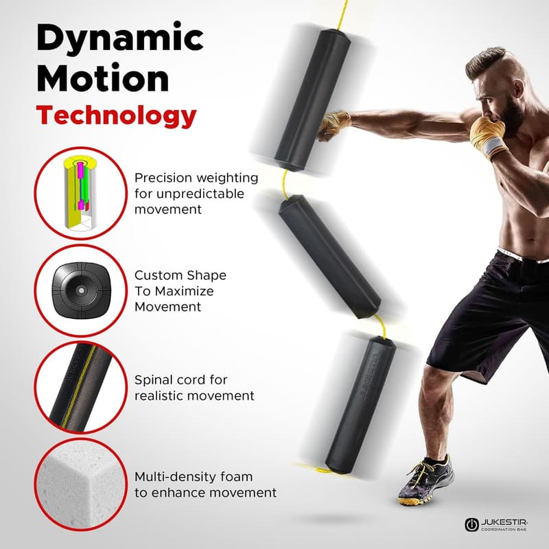 Jukestir® Dynamic Motion Punching Bag for Home MMA Workouts