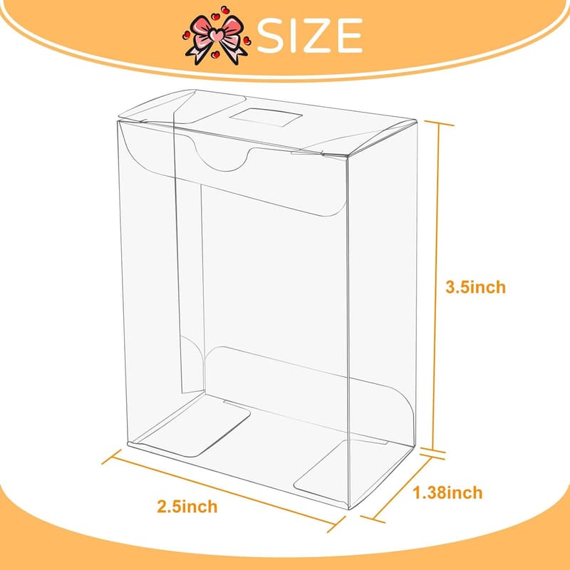 50 Clear Favor Boxes for Treats and Party Favors