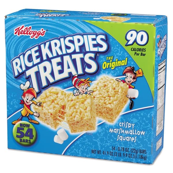 Original Marshmallow Rice Krispies Treats, 60 Count Pack