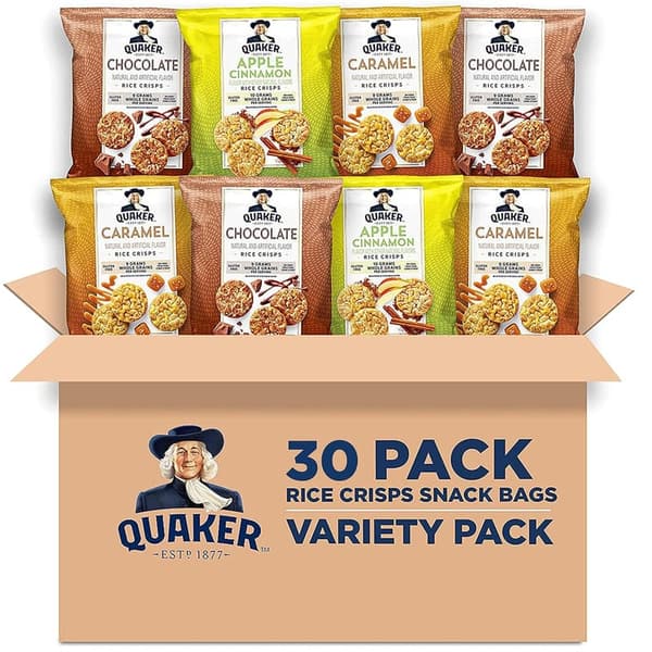 Gluten-Free Sweet Rice Crisps Variety Pack - 30 Bags