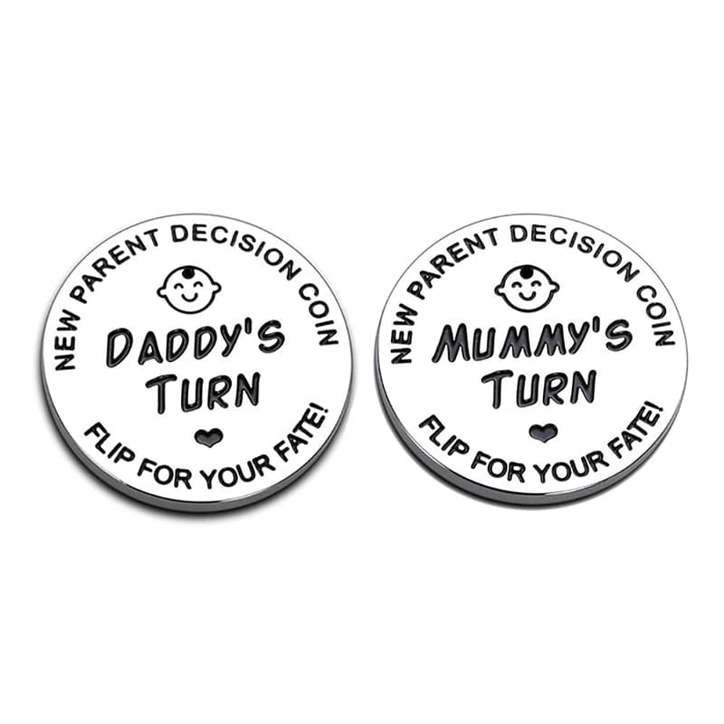 New Baby Decision-Making Coin for First-Time Parents