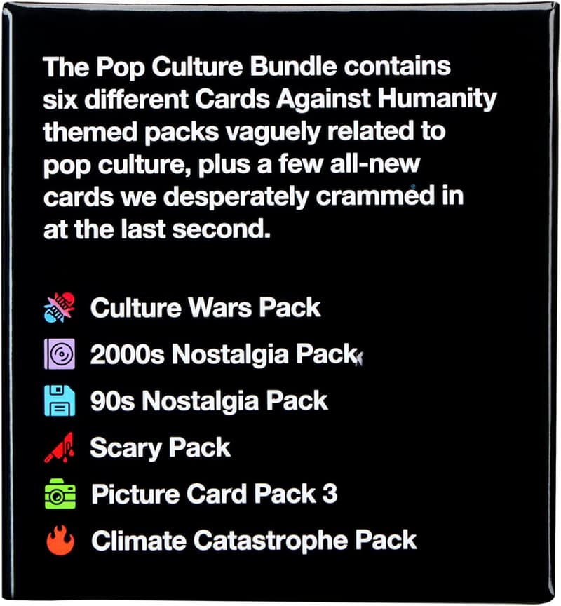 Pop Culture Bundle: Cards Against Humanity with 6 Themed Packs