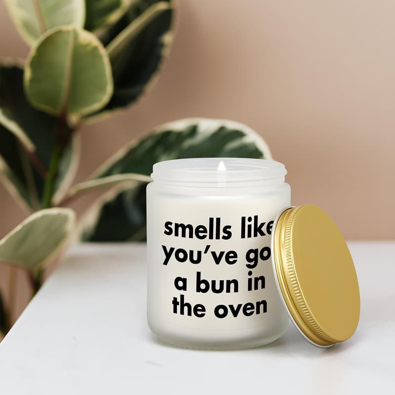 First Mother's Day Lavender Scented Candle for New Moms