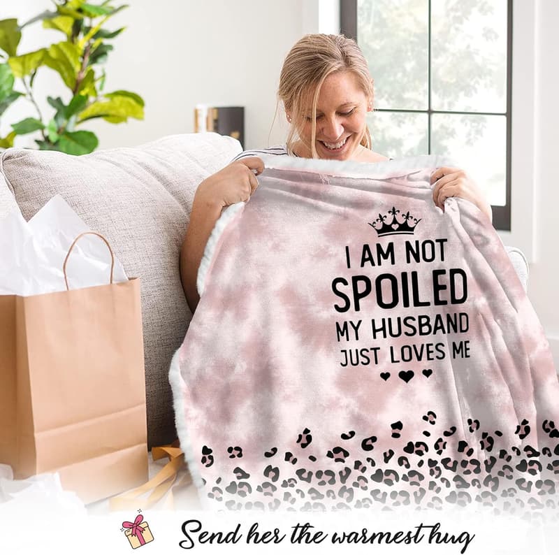 Wearable Fleece Blanket Hoodie for Wife - Mother's Day Gift