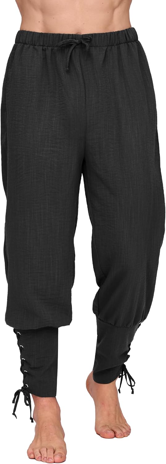Men's Medieval Pirate Pants for Halloween Costume