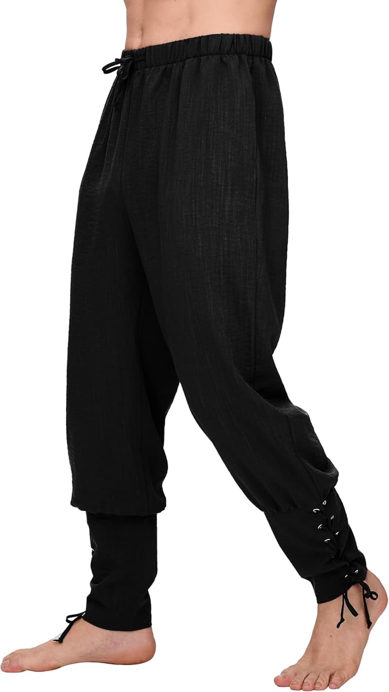 Men's Medieval Pirate Pants for Halloween Costume