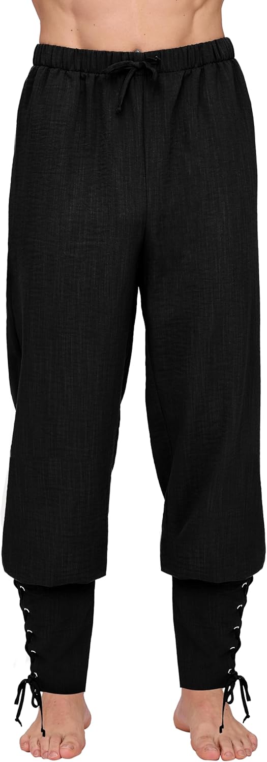 Men's Medieval Pirate Pants for Halloween Costume