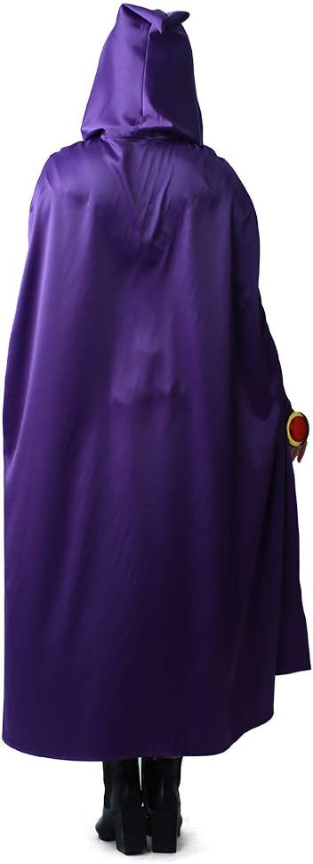 Magical Girl Cosplay Bodysuit Set with Purple Cloak