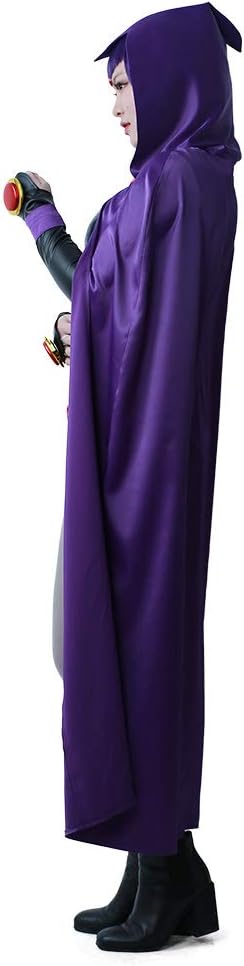 Magical Girl Cosplay Bodysuit Set with Purple Cloak