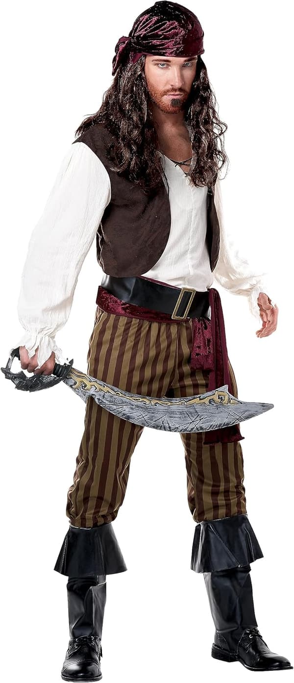 Men's Rogue Pirate Costume for Halloween