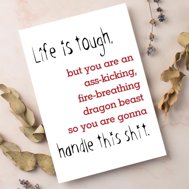Get Well Soon Card - Humorous Support for Friends