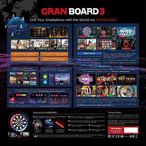 Bluetooth Electronic Dartboard - GRANBOARD3s, Green