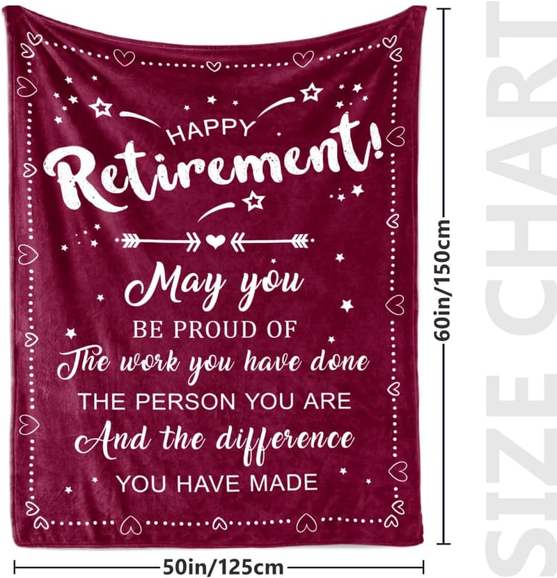 2025 Retirement Gift: Funny Blanket for Women 50