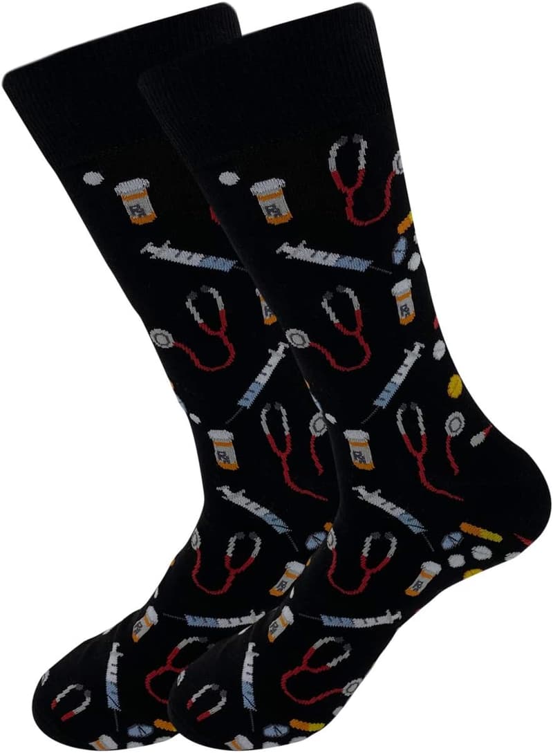 Medical Graduation Cotton Socks - Fun Gift for Doctors & Nurses