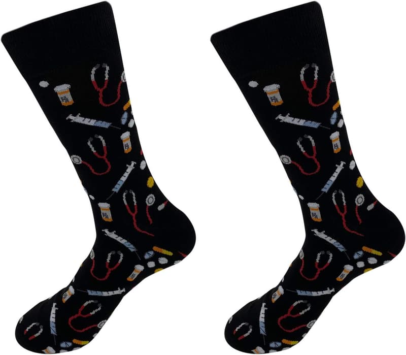 Medical Graduation Cotton Socks - Fun Gift for Doctors & Nurses